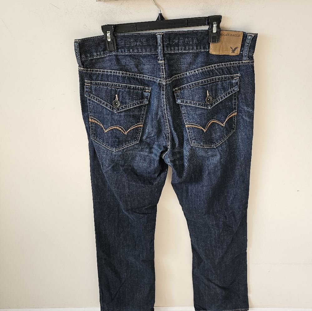 American Eagle Outfitters Men's  low rise boot Jeans size 34x34 - Picture 3 of 5